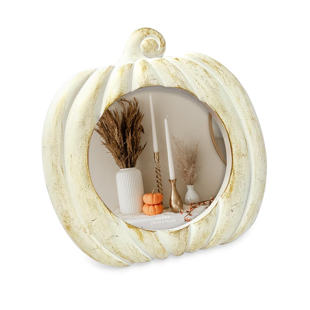 Amazon.com: Isaac Jacobs 4x4 Pumpkin-Shaped Picture Frame For